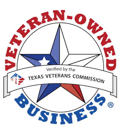 Veteran-Owned Business, verified by the Texas Veterans Commission